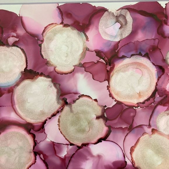 New Original Signed Artwork Alcohol Ink on Paper - Picture 3 of 6